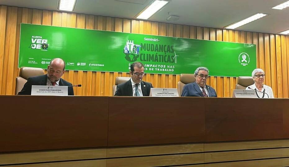 Seminário debate mudanças climáticas e seus impactos nas relações de Trabalho com a presença da ANPT