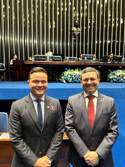 Raimundo Paulo Neto e o presidente da Anamatra, Valter Pugliese